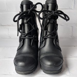 Sorel Joan of Arctic Rubber Waterproof Wedge Boot